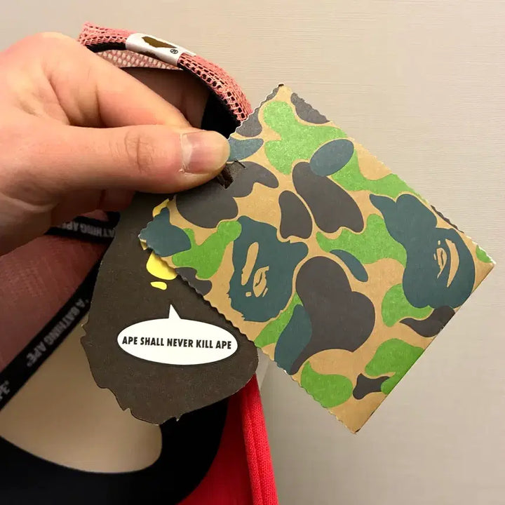 [BUNJANG] BAPE Star Mesh Cap Red / (F/새상품)BAPE 베이프 스타 메쉬캡 모자 레드