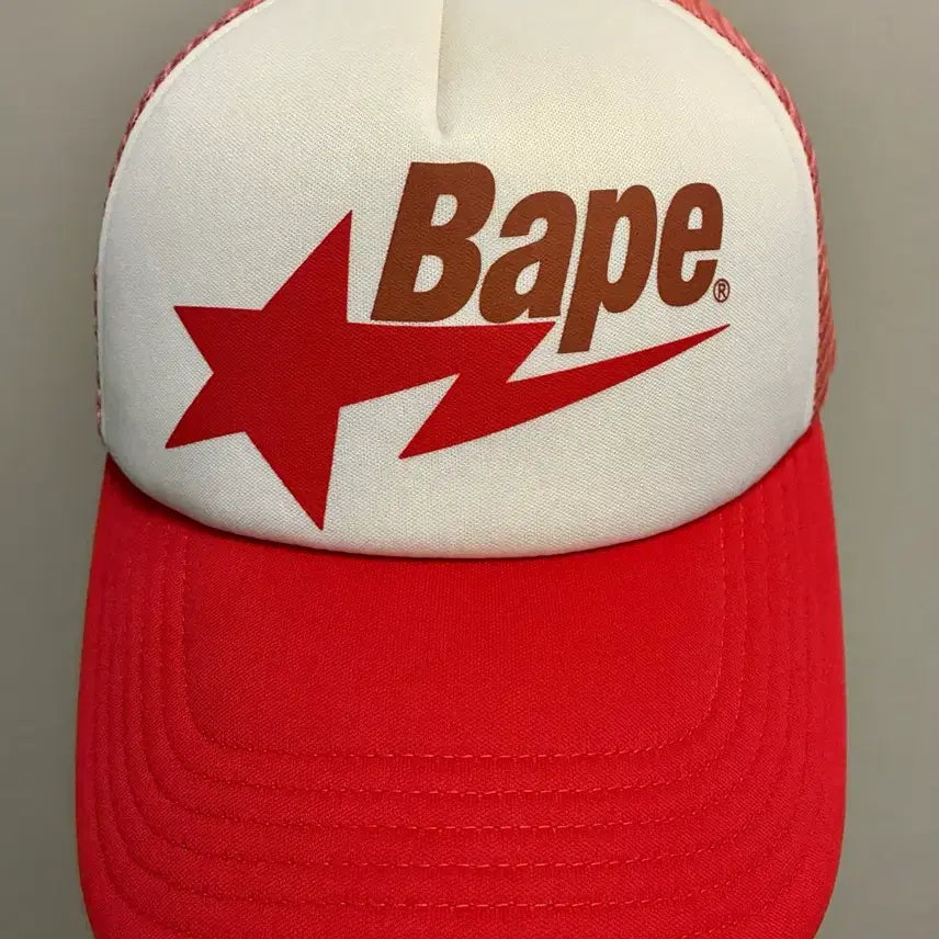 [BUNJANG] BAPE Star Mesh Cap Red / (F/새상품)BAPE 베이프 스타 메쉬캡 모자 레드
