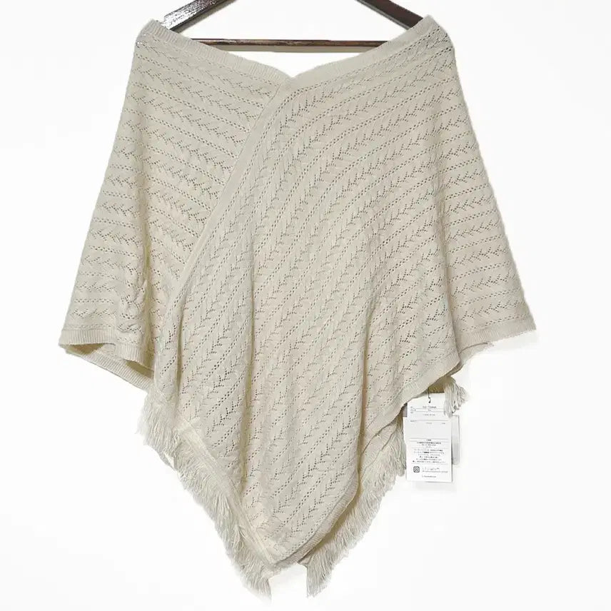 [SOLD OUT] 일본빈티지 미사용언발태슬펀칭판쵸판초가디건연베이지 모리걸하구미룩갸루y2k