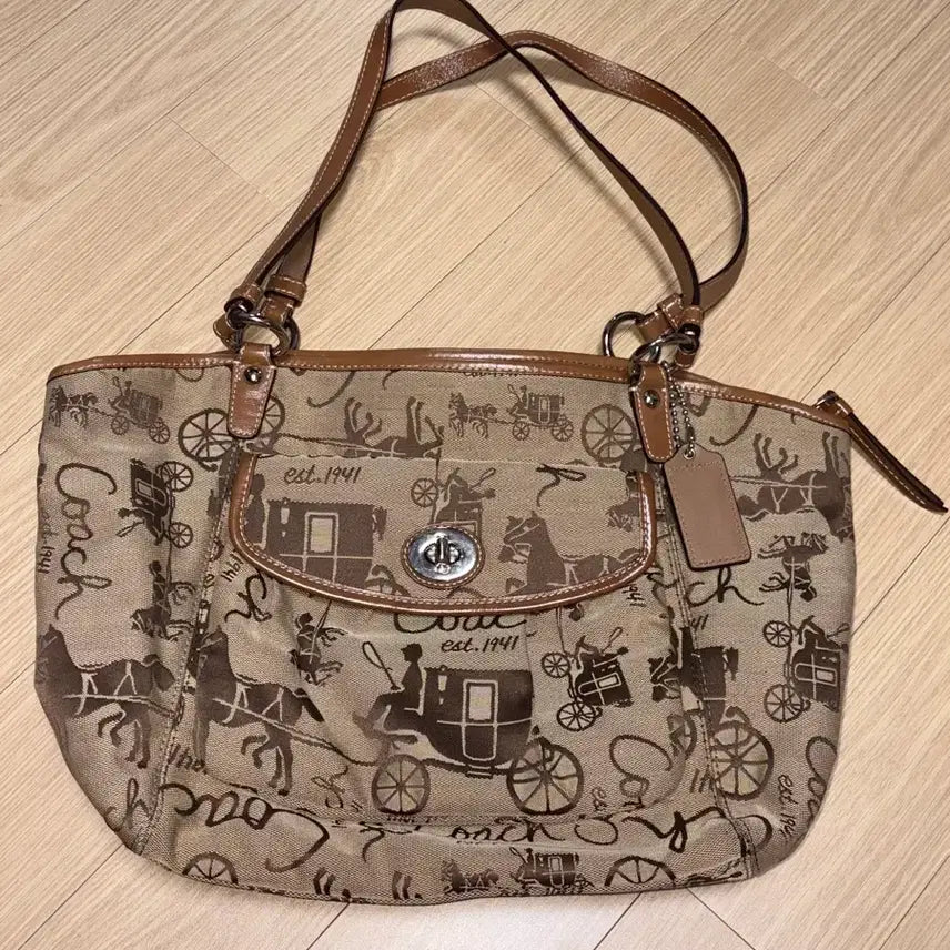 [BUNJANG] Coach Carriage Gallery Shoulder Bag / 코치 coach 마차갤러리 사륜마차 숄더백 쇼퍼백