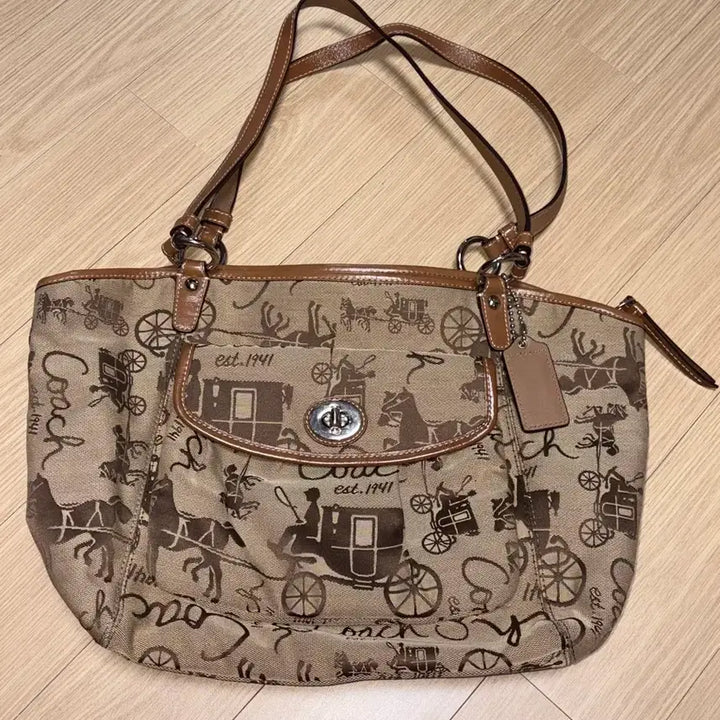 [BUNJANG] Coach Carriage Gallery Shoulder Bag / 코치 coach 마차갤러리 사륜마차 숄더백 쇼퍼백