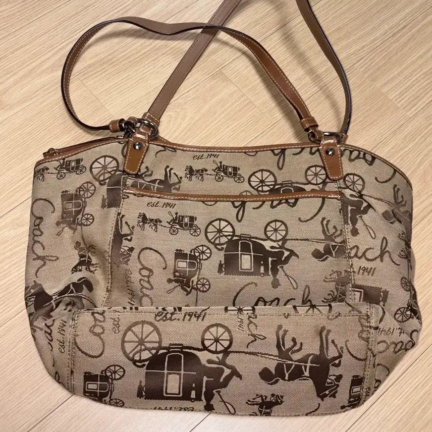 [BUNJANG] Coach Carriage Gallery Shoulder Bag / 코치 coach 마차갤러리 사륜마차 숄더백 쇼퍼백