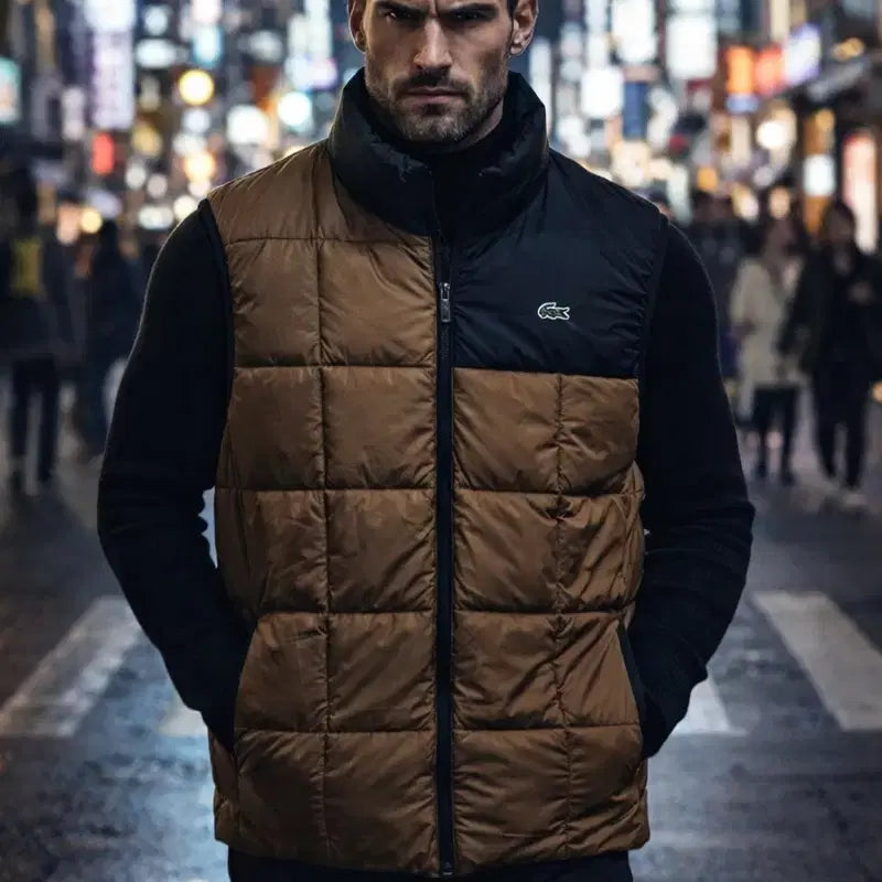[BUNJANG] Lacoste Padded Vest BH1585-QIN / L 라코스테 패딩 조끼 패딩베스트 후드 패딩 BH1585-QIN