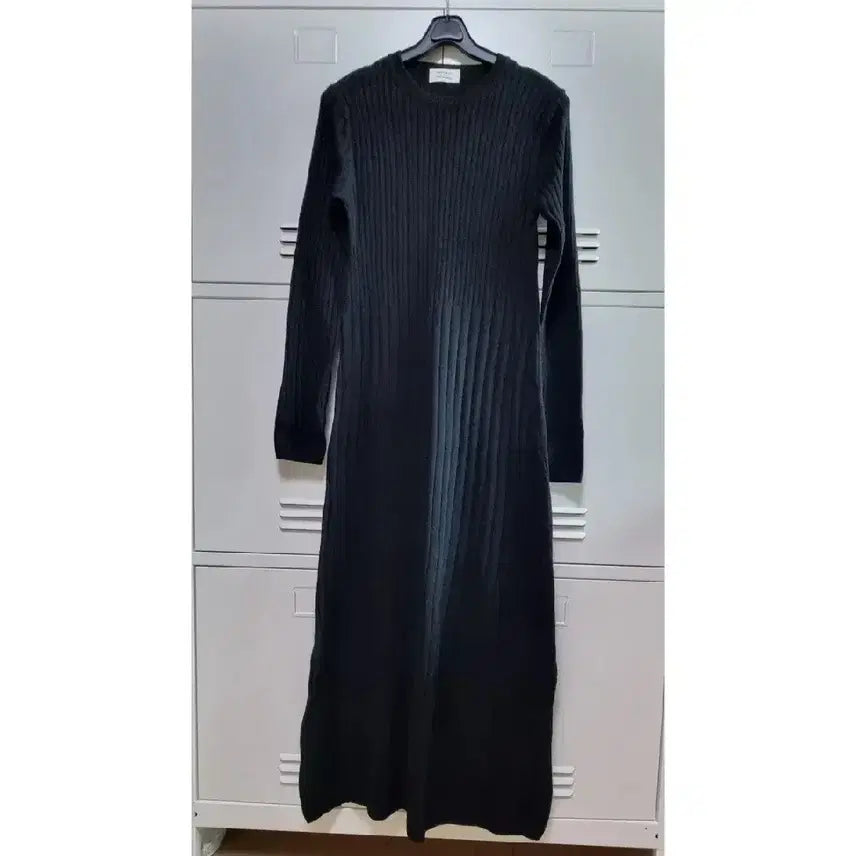 [BUNJANG] Assemblage Slim Wool Knit Dress - Black / 아상블라주 슬림 울 니트 원피스 - 블랙