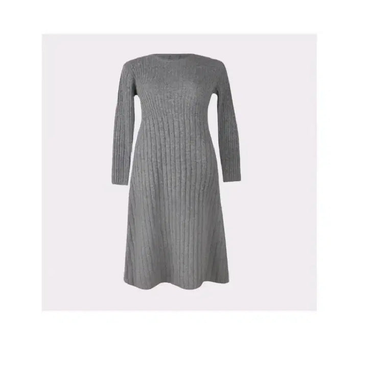 [BUNJANG] Assemblage Slim Wool Knit Dress - Black / 아상블라주 슬림 울 니트 원피스 - 블랙