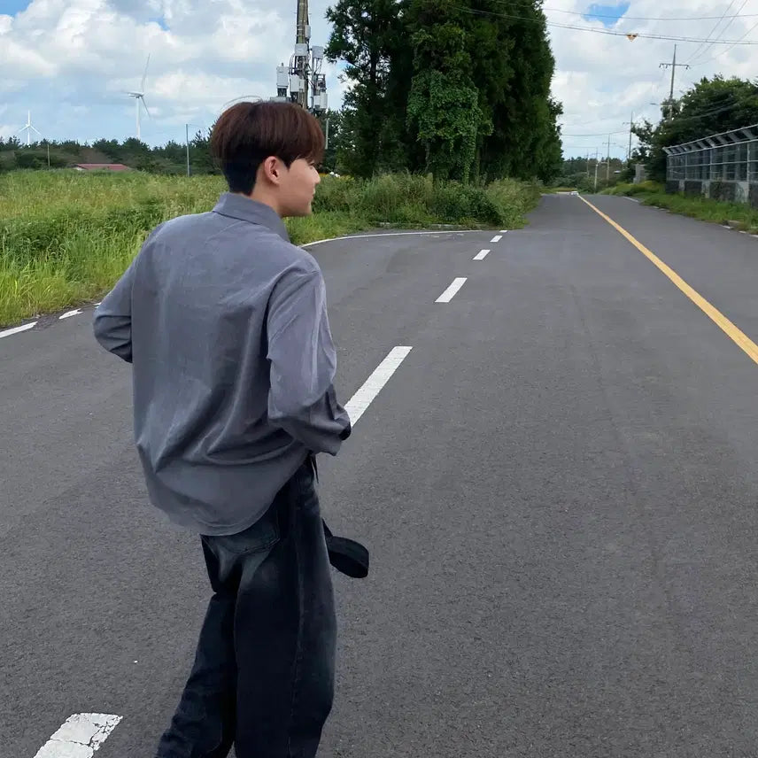 [BUNJANG] Shirt (Gray, Size M) / 새상품 그레이 셔츠 M 사이즈