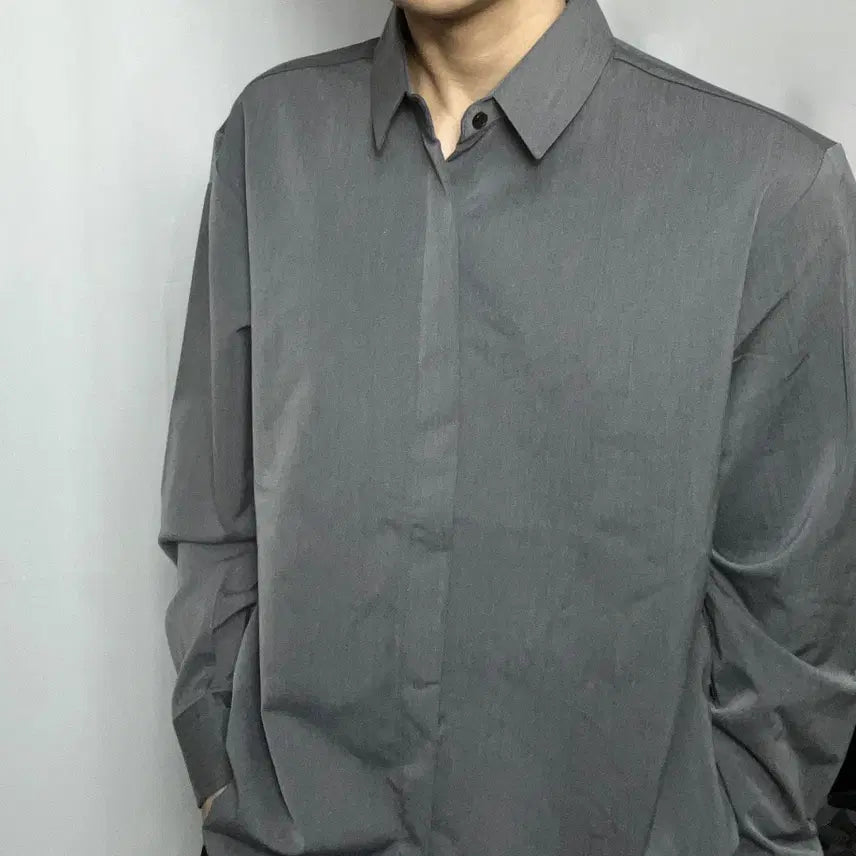 [BUNJANG] Shirt (Gray, Size M) / 새상품 그레이 셔츠 M 사이즈