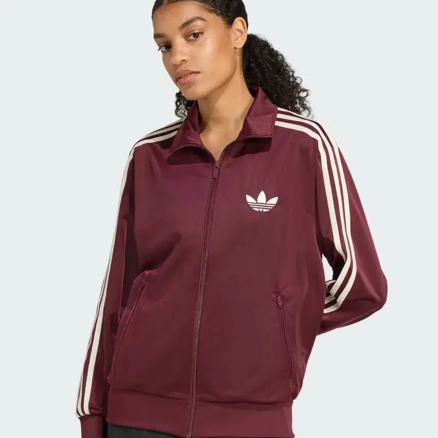 [BUNJANG] Adidas Track Top Burgundy Women&