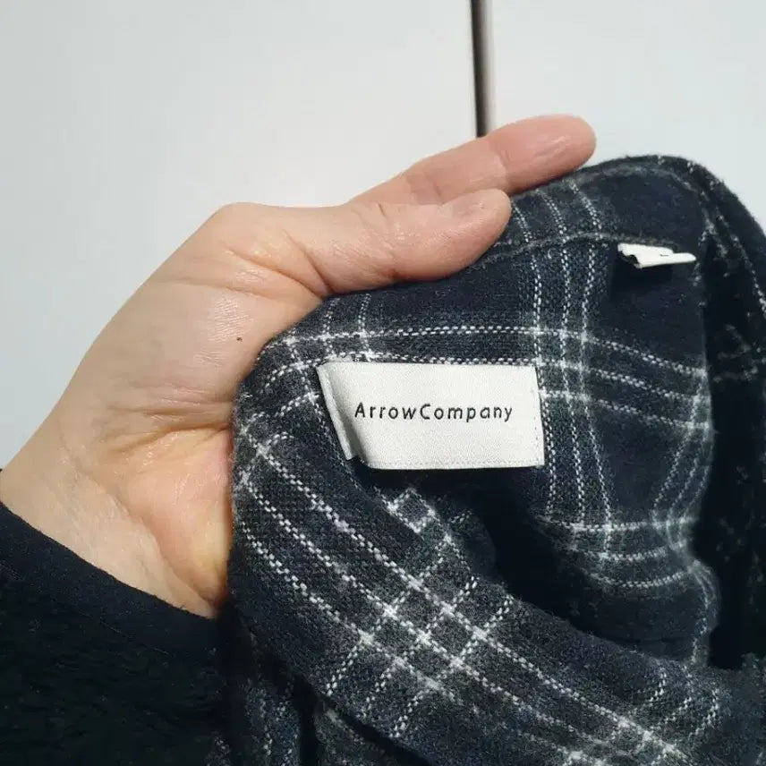 [BUNJANG] Unbranded Black Check Shirt (Size 77) / 여성체크남방77/블랙체크남방77/블랙남방77