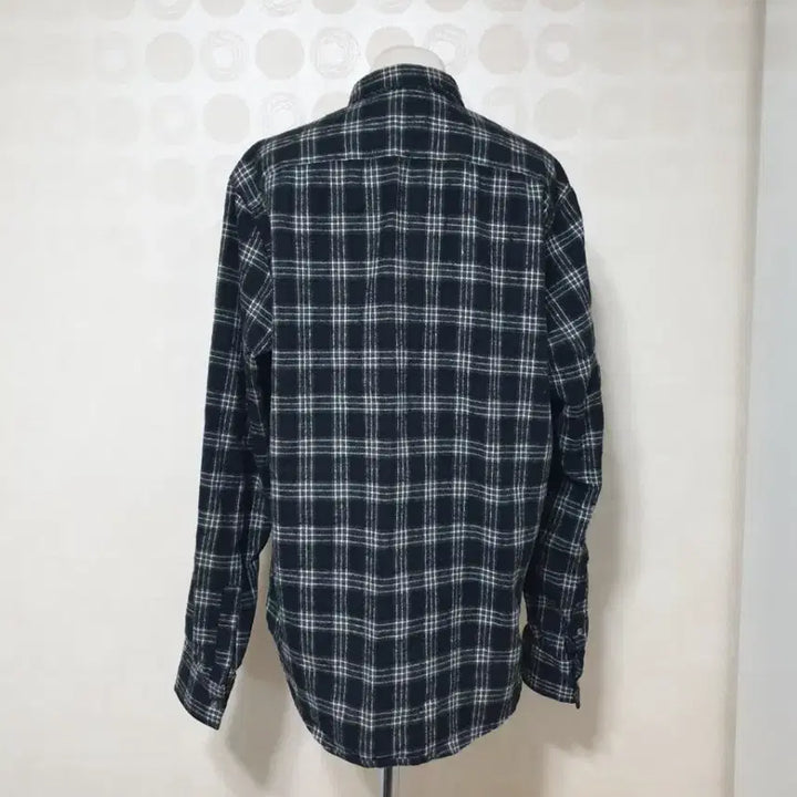 [BUNJANG] Unbranded Black Check Shirt (Size 77) / 여성체크남방77/블랙체크남방77/블랙남방77