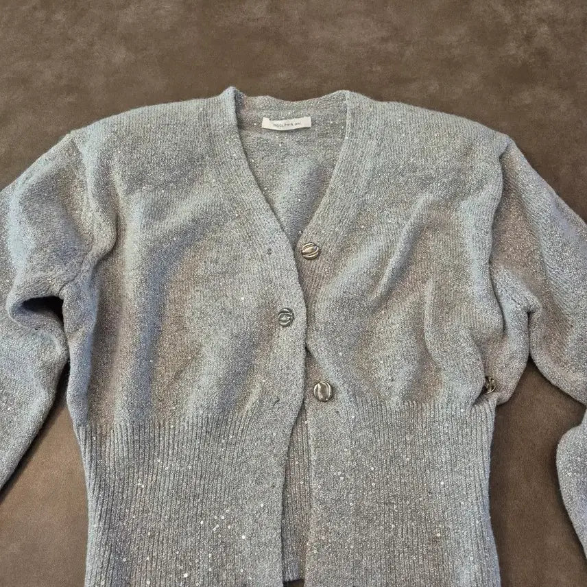[BUNJANG] ENDORPHIN Pearl Gray Cardigan / 엔돌핀 펄 그레이가디건