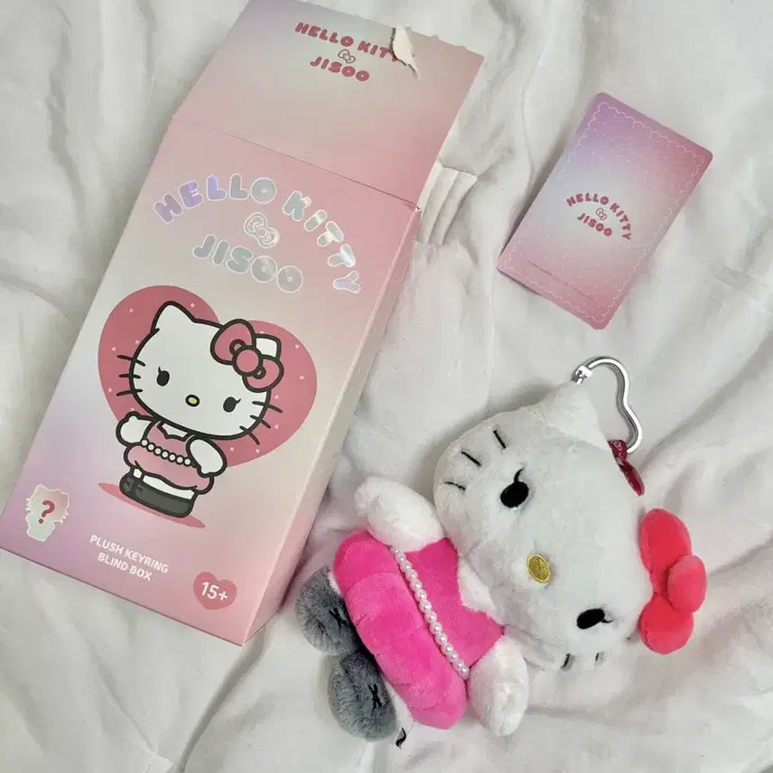 헬로키티 지수 콜라보 인형 레드핑크