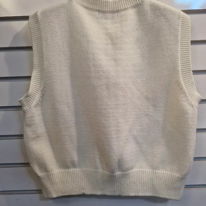 [BUNJANG] ROEM Cable Knit Vest (Ivory) / 로엠 케이블 니트 조끼 아이보리