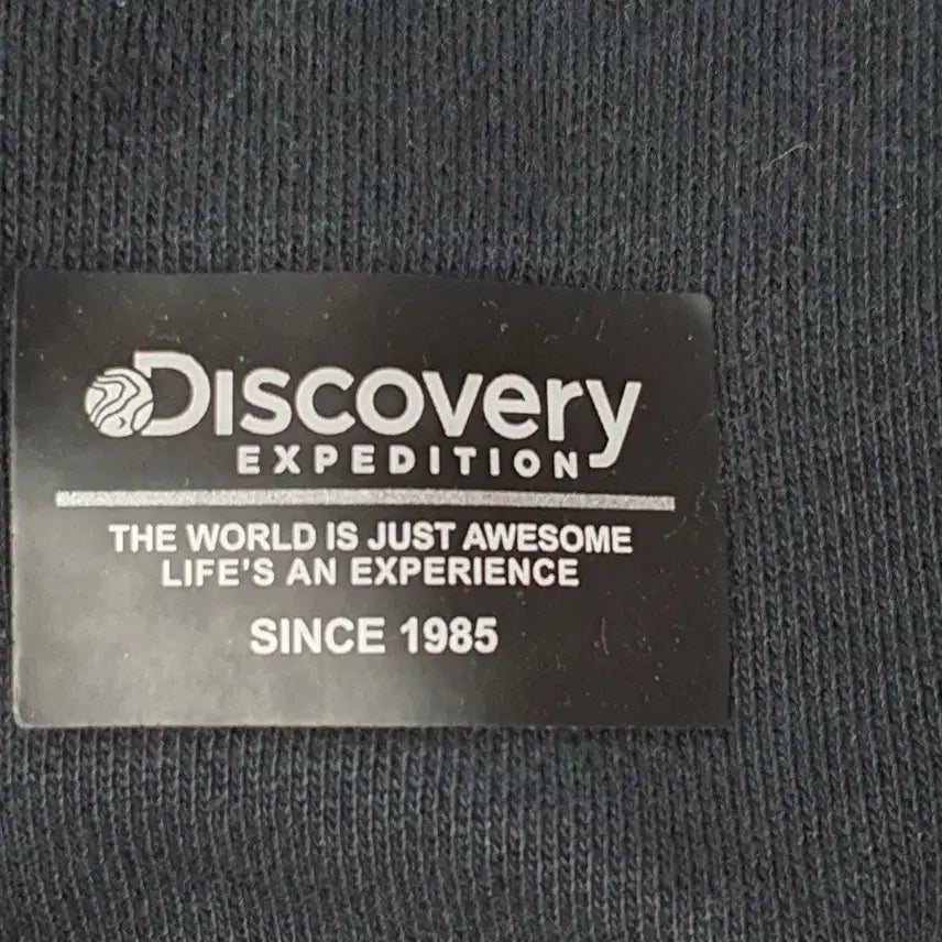 [BUNJANG] Discovery Black Sweatshirt / DISCOVERY 디스커버리 연블랙톤 안감기모 맨투맨