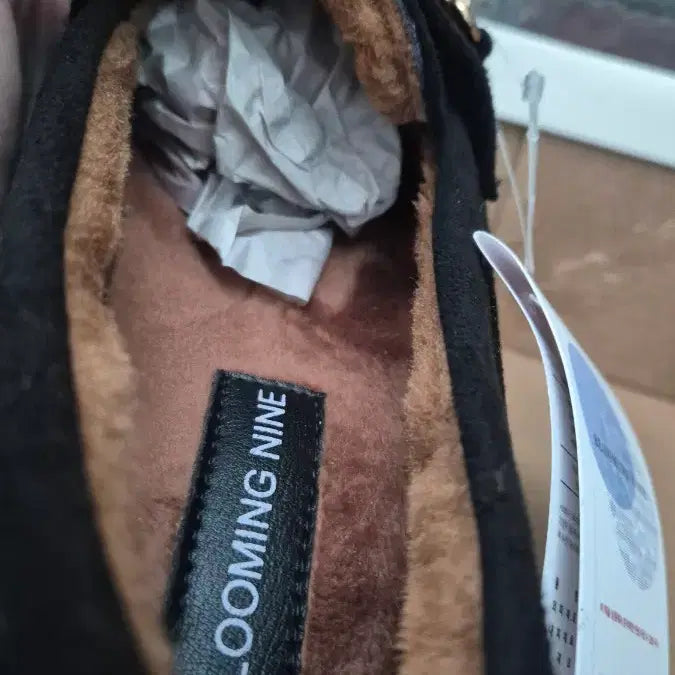 [BUNJANG] Suede Lined Loafers Black / [새상품] 스웨이드 안감털 로퍼 블랙