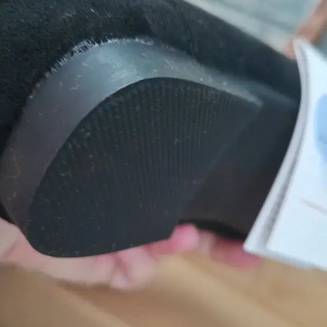 [BUNJANG] Suede Lined Loafers Black / [새상품] 스웨이드 안감털 로퍼 블랙