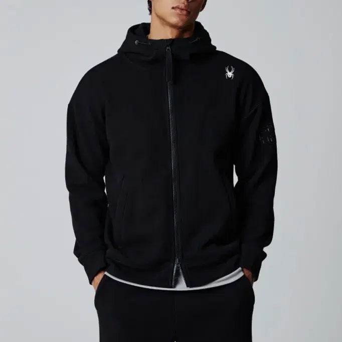 [BUNJANG] Spider Black Hoodie Zip-up / 스파이더 블랙 후드집업 교신0