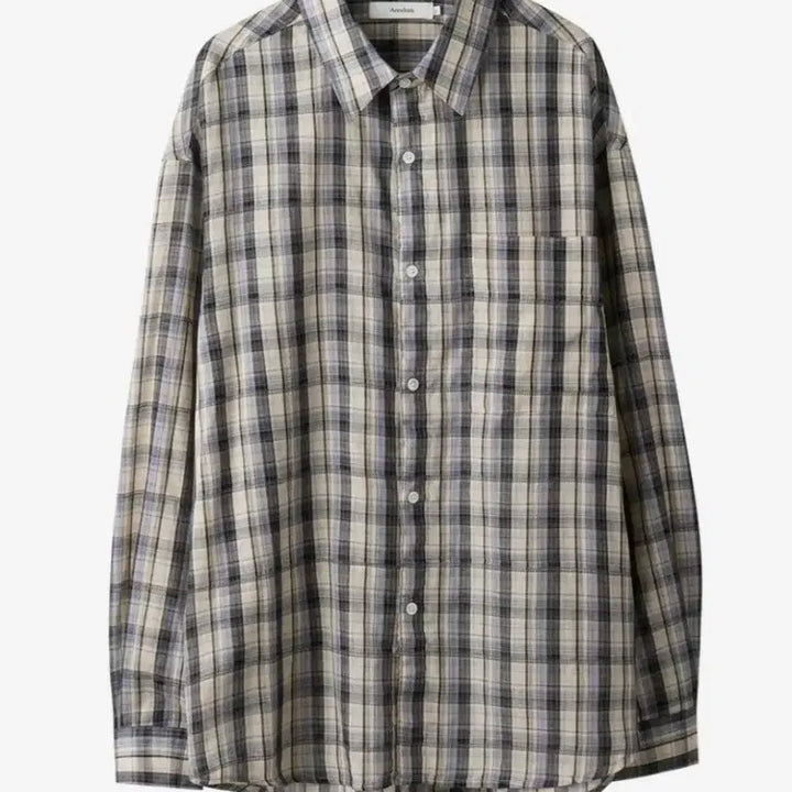 [BUNJANG] Arban Continuous Check Shirt Yellow Blue 2 Size / 아르반 컨티누어스 체크 셔츠 옐로우 블루 2사이즈