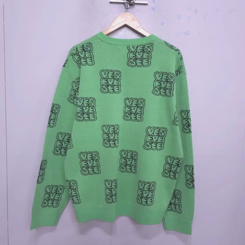 [BUNJANG] YESEYESEE Unisex Logo Knit - L / 예스아이씨) YESEYESEE 공용 로고 니트 -L