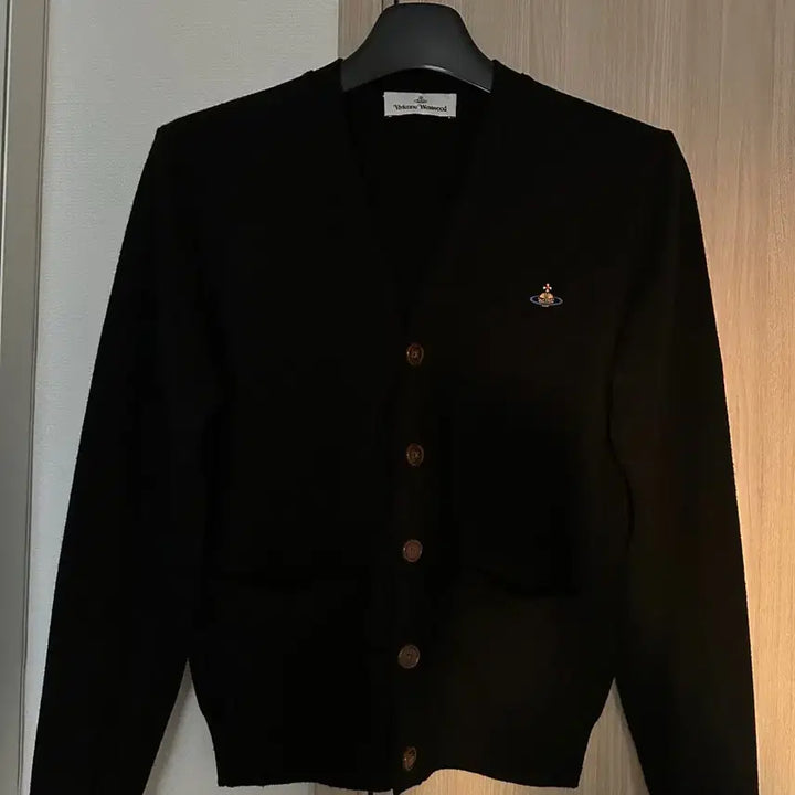 [BUNJANG] Vivienne Westwood Cardigan Black / 비비안 웨스트우드 캐시미어 가디건 블랙