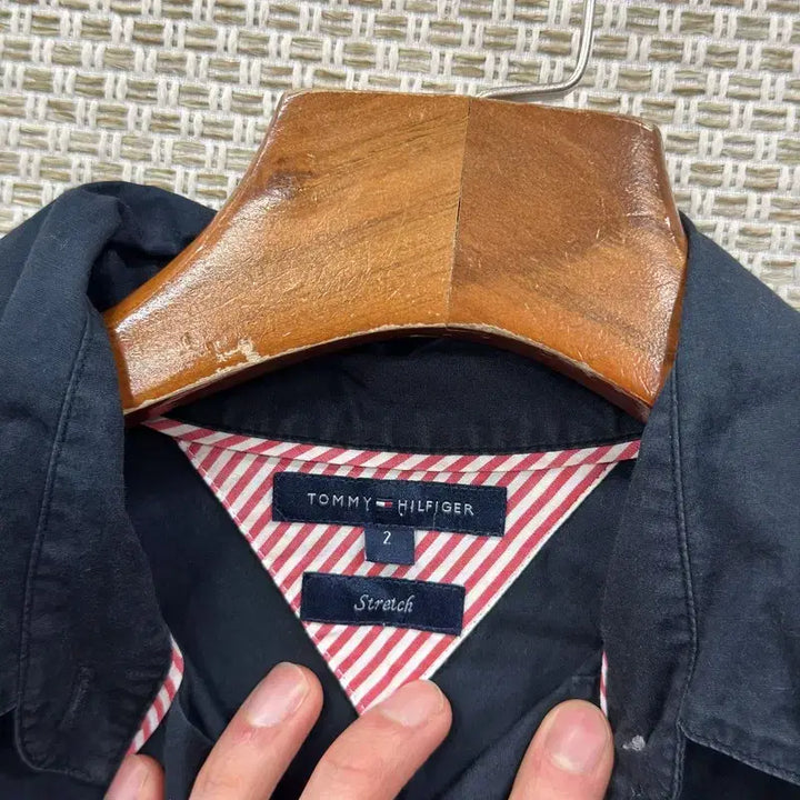 [BUNJANG] Tommy Hilfiger Embroidered Logo Long Sleeve Shirt / 타미힐피거 캐주얼 자수로고 긴팔 셔츠 2 A05206