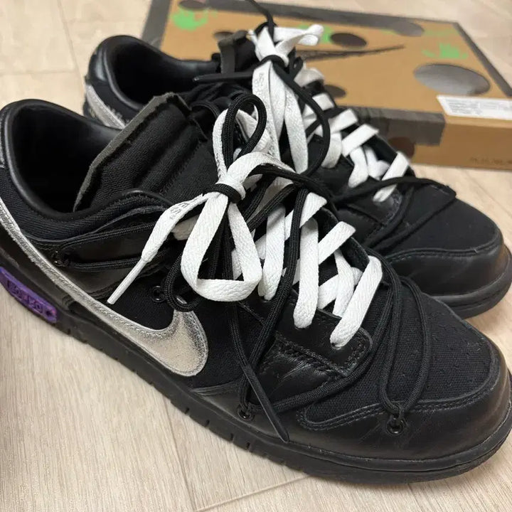 [BUNJANG] Nike Off-White Dunk Low The 50 - Lot 50 Sneakers / 나이키 x 오프화이트 덩크 로우 더 50 - 로트50