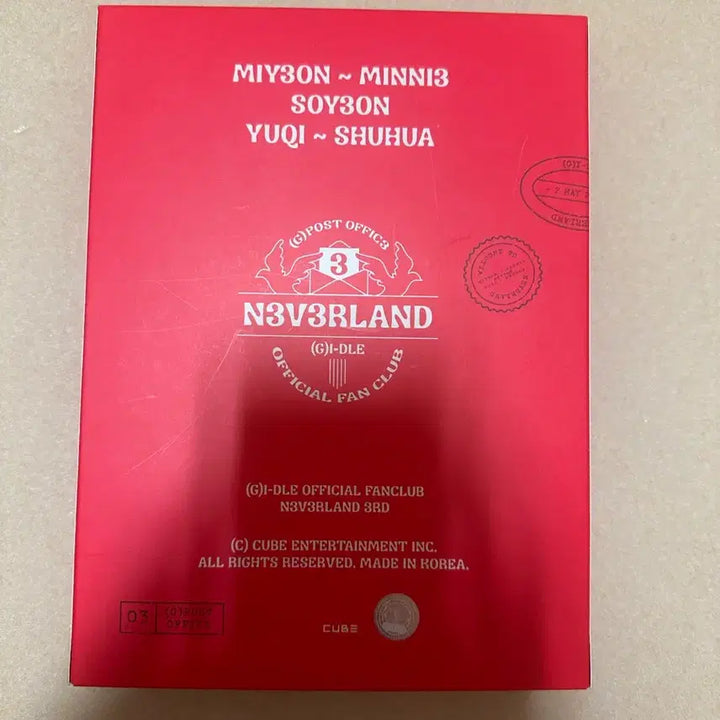 [BUNJANG] (G)I-DLE NEVERLAND 3rd Fanclub Kit / (여자)아이들 NEVERLAND 3기 팬클럽 키트 풀박 양도 급처
