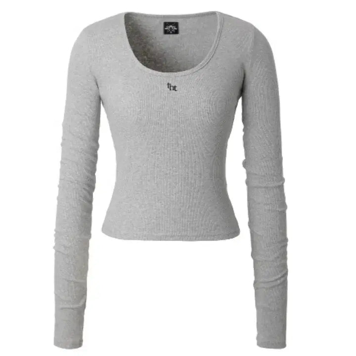 [BUNJANG] 3 Times Logo Tee / 쓰리타임즈 로고티 그레이 ribbed logo tee