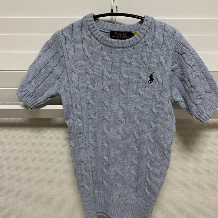 [BUNJANG] Polo Ralph Lauren Cable Knit Sweater Sky Blue / 폴로 랄프로렌 케이블 니트 스카이블루(새제품)