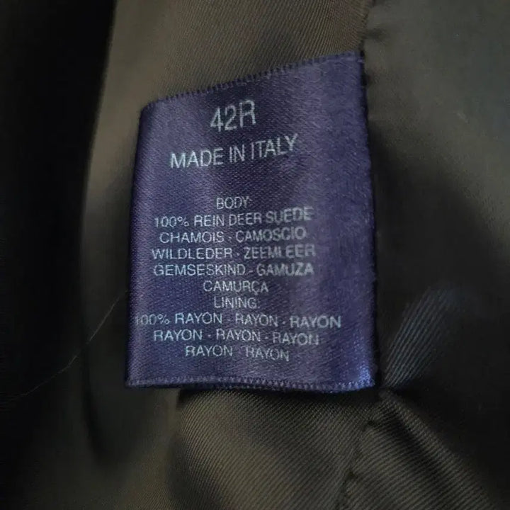 [BUNJANG] Ralph Lauren Purple Label Reindeer Suede Jacket / 랄프로렌 퍼플라벨 순록 스웨이드 자켓