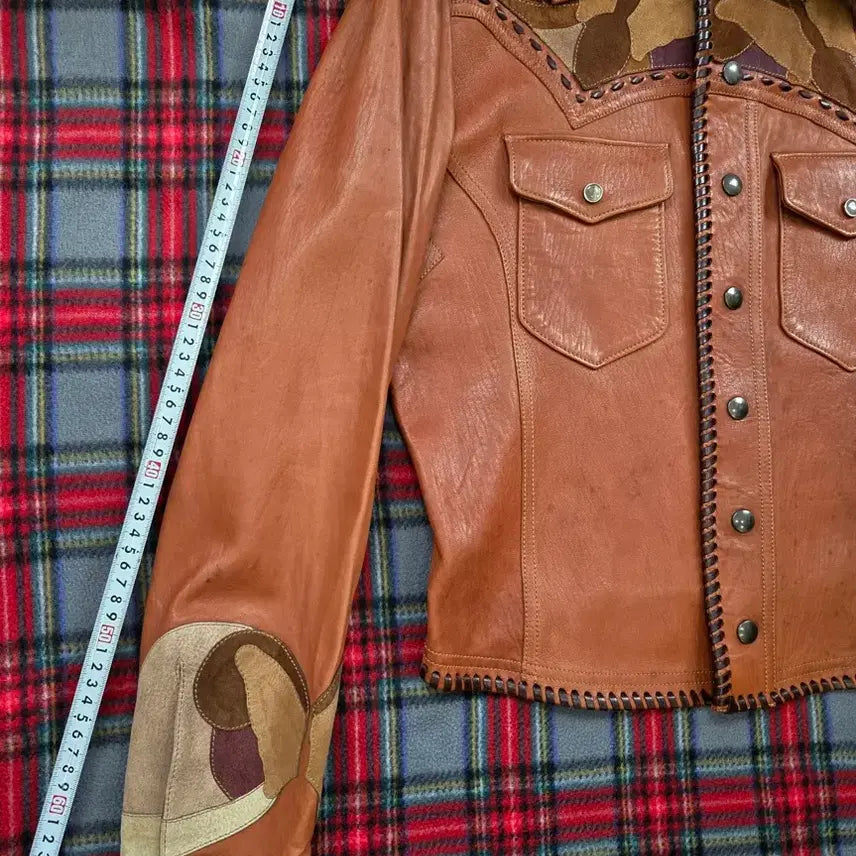 [BUNJANG] Gucci Western Trucker Leather Jacket / 구찌 웨스턴 트러커 가죽자켓