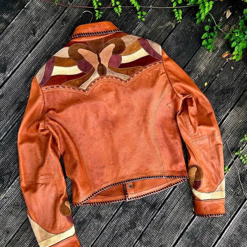 [BUNJANG] Gucci Western Trucker Leather Jacket / 구찌 웨스턴 트러커 가죽자켓