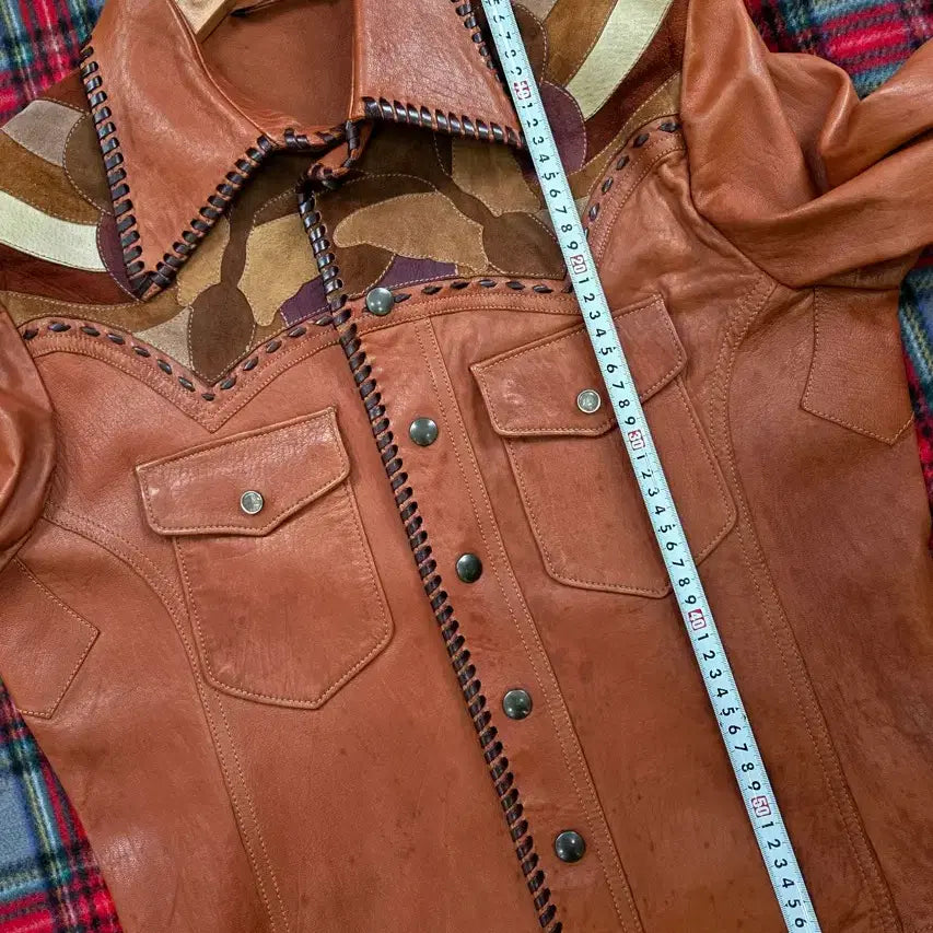[BUNJANG] Gucci Western Trucker Leather Jacket / 구찌 웨스턴 트러커 가죽자켓