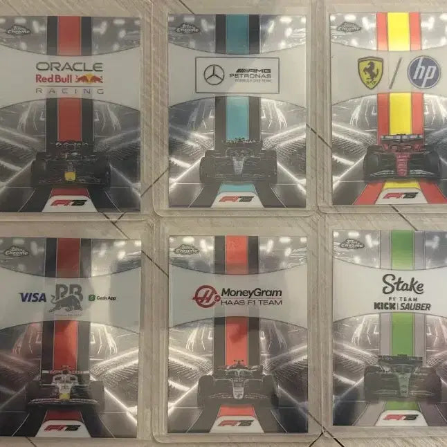 [BUNJANG] Topps Chrome F1 Team Logo 10-Card Bundle / 2025 F1 탑스 크롬 팀 로고 10종 일괄 카드