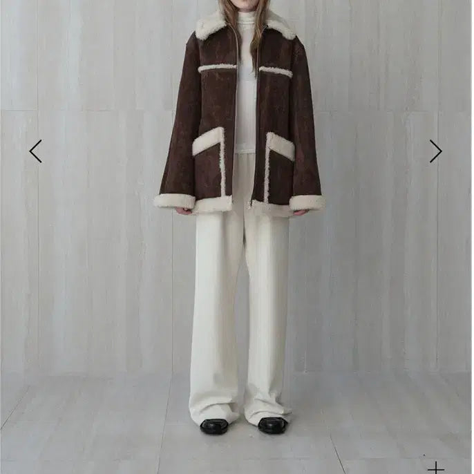 [BUNJANG] Le Sserafim Faux Fur Shearling Jacket / le 르 시어링 하프 자켓 퍼 무스탕