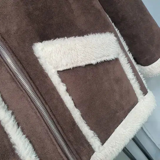 [BUNJANG] Le Sserafim Faux Fur Shearling Jacket / le 르 시어링 하프 자켓 퍼 무스탕