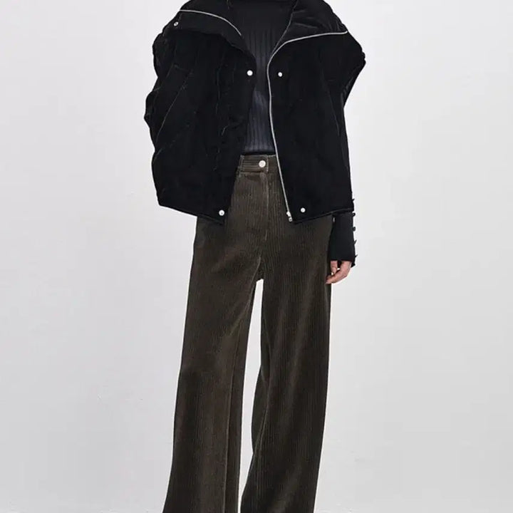 [BUNJANG] System Goose Down Velvet Vest / 한섬 시스템패딩