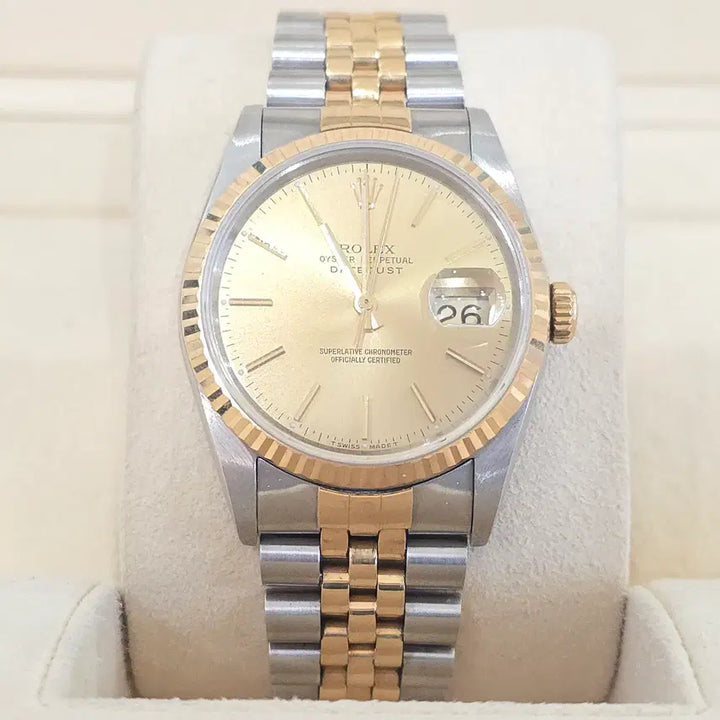 [BUNJANG] Rolex Datejust 16233 Champagne Bar Index / 로렉스 데이저스트 16233 샴페인바인덱스
