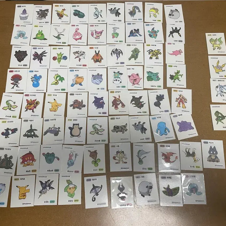 [BUNJANG] Pokemon Tteokbokki Stickers Season 1 & 2 / 포켓몬 띠부씰 시즌1 시즌2