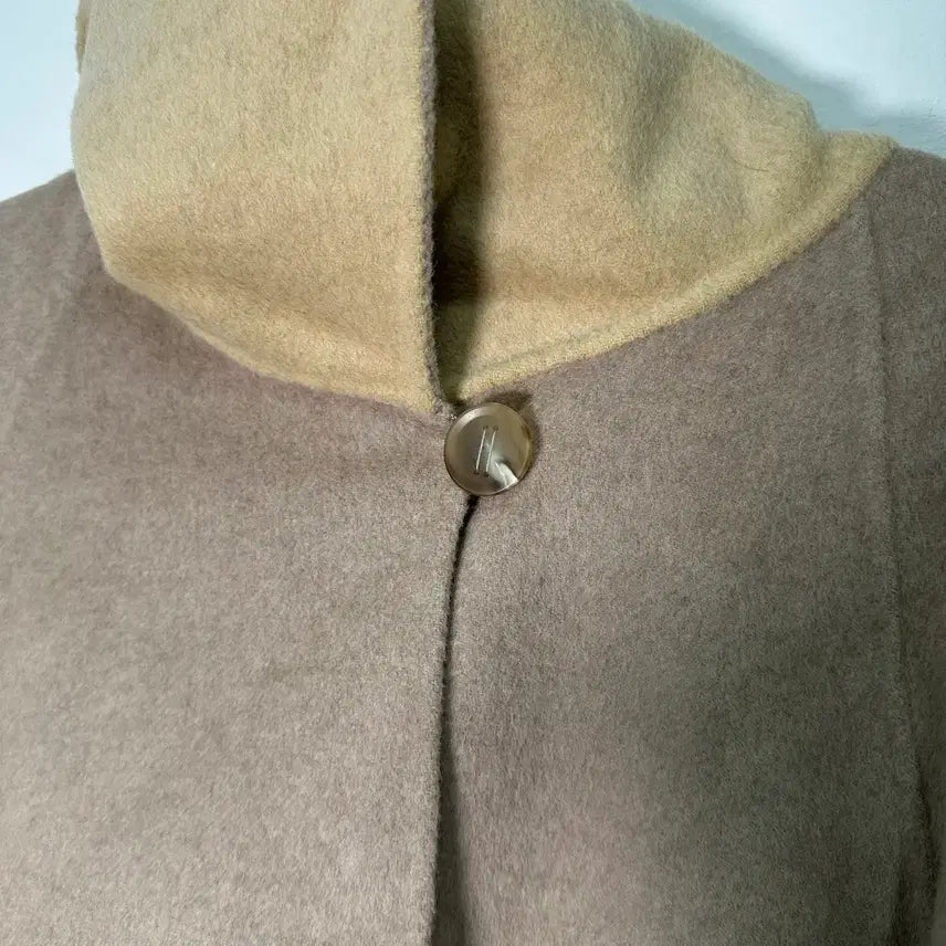 [BUNJANG] SI Wool Half Coat Beige / [55/55~66,오버핏] SI 모직 하프 코트 베이지 봄