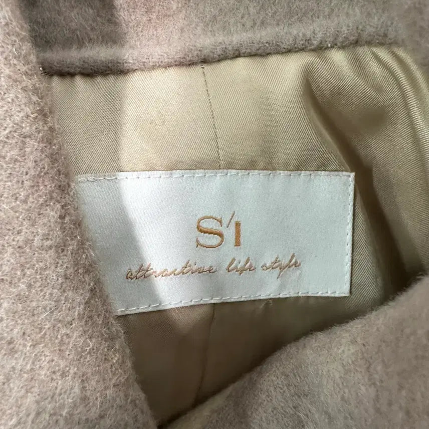 [BUNJANG] SI Wool Half Coat Beige / [55/55~66,오버핏] SI 모직 하프 코트 베이지 봄