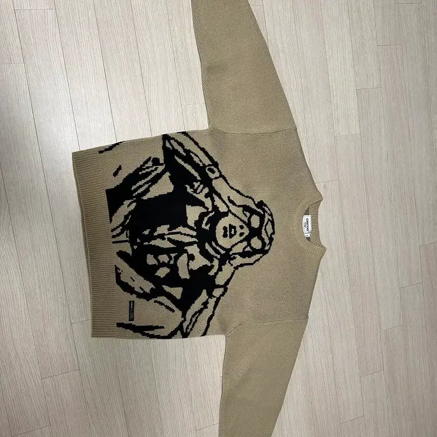 [BUNJANG] Critic Knit Sweater Beige / 크리틱 니트