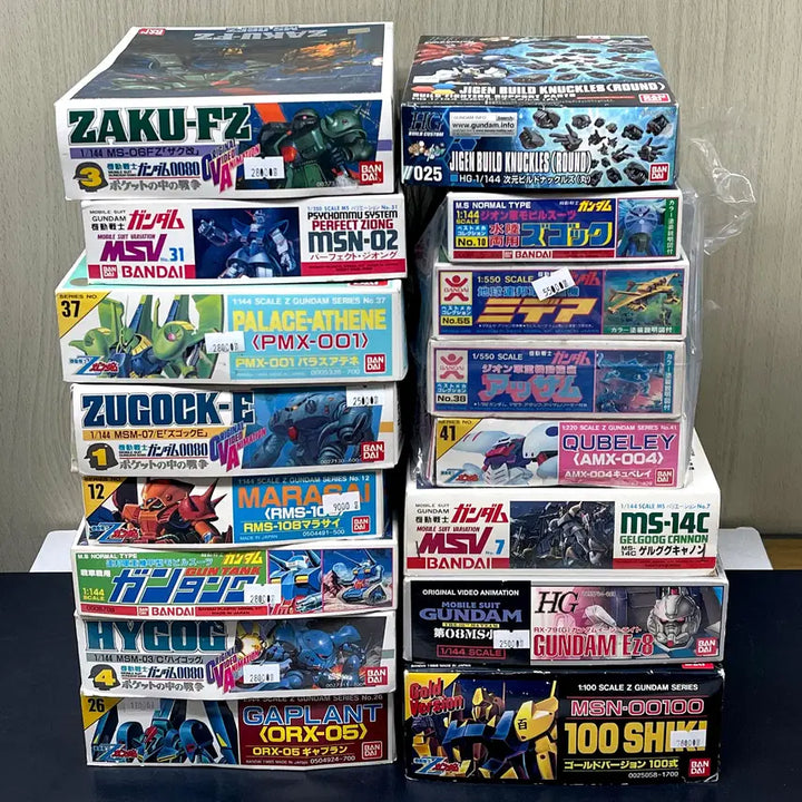 [BUNJANG] Bandai Gundam Old Plastic Model Bundle Set / (초레어) 반다이 건담 건프라 올드프라모델 대량