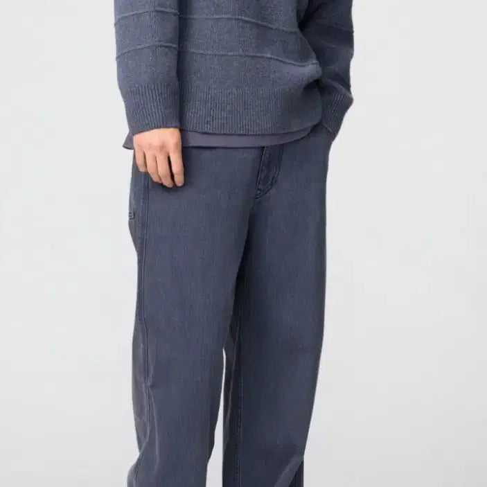 [SOLD OUT] 유니클로 와이드핏 컬러진 그레이 34사이즈