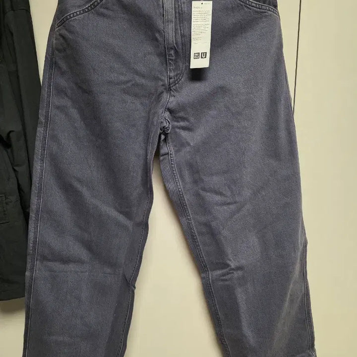 [SOLD OUT] 유니클로 와이드핏 컬러진 그레이 34사이즈