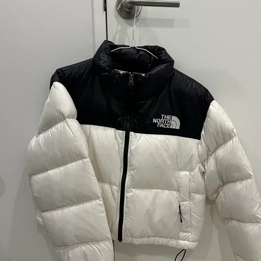 [BUNJANG] North Face White Label Nuptse Short Jacket White 90M Size / (W) 노스페이스 화이트 라벨 눕시 숏 자켓 화이트 90M사이즈