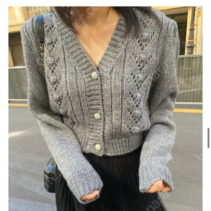 [BUNJANG] Time Knit Cardigan 66 / 한섬 타임 니트가디건 66