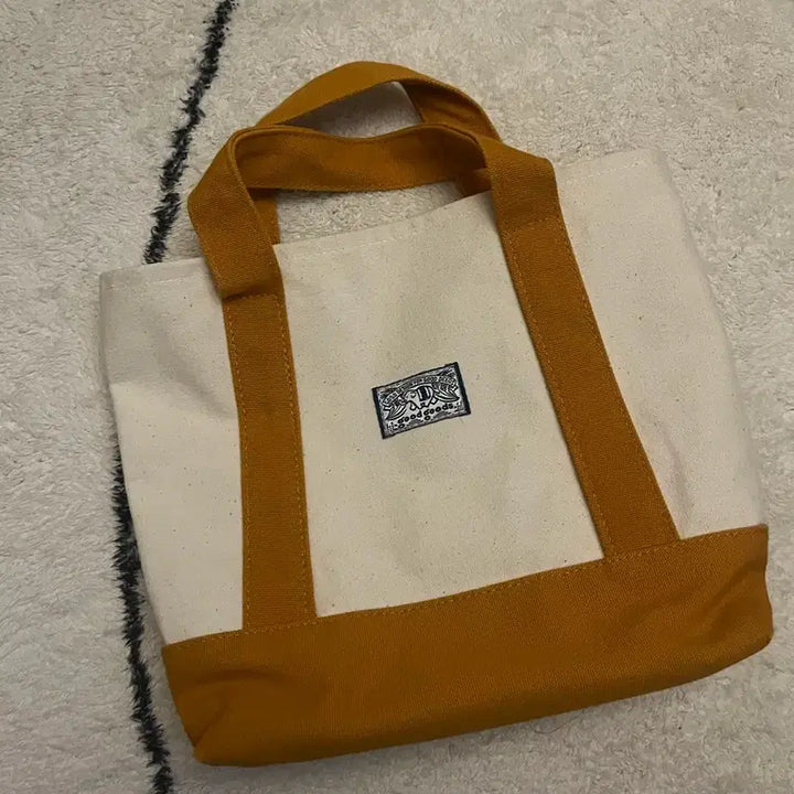 [BUNJANG] Good Goods Mustard Canvas Tote Bag / (새상품) 태국 굿굿즈 머스타드 캔버스 토트백