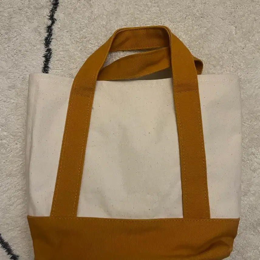 [BUNJANG] Good Goods Mustard Canvas Tote Bag / (새상품) 태국 굿굿즈 머스타드 캔버스 토트백