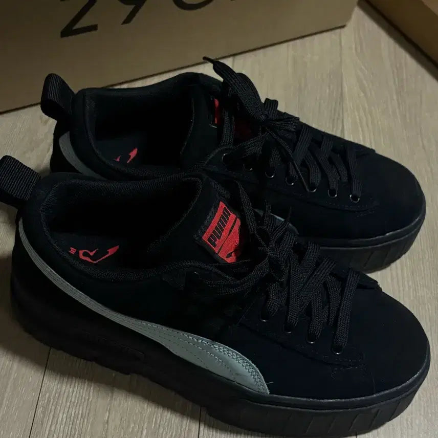 [BUNJANG] Puma Dua Lipa Mayze SD Black Blue Glow Sneakers / 푸마X두아리파 메이즈 SD 블랙 블루 글로우 235mm